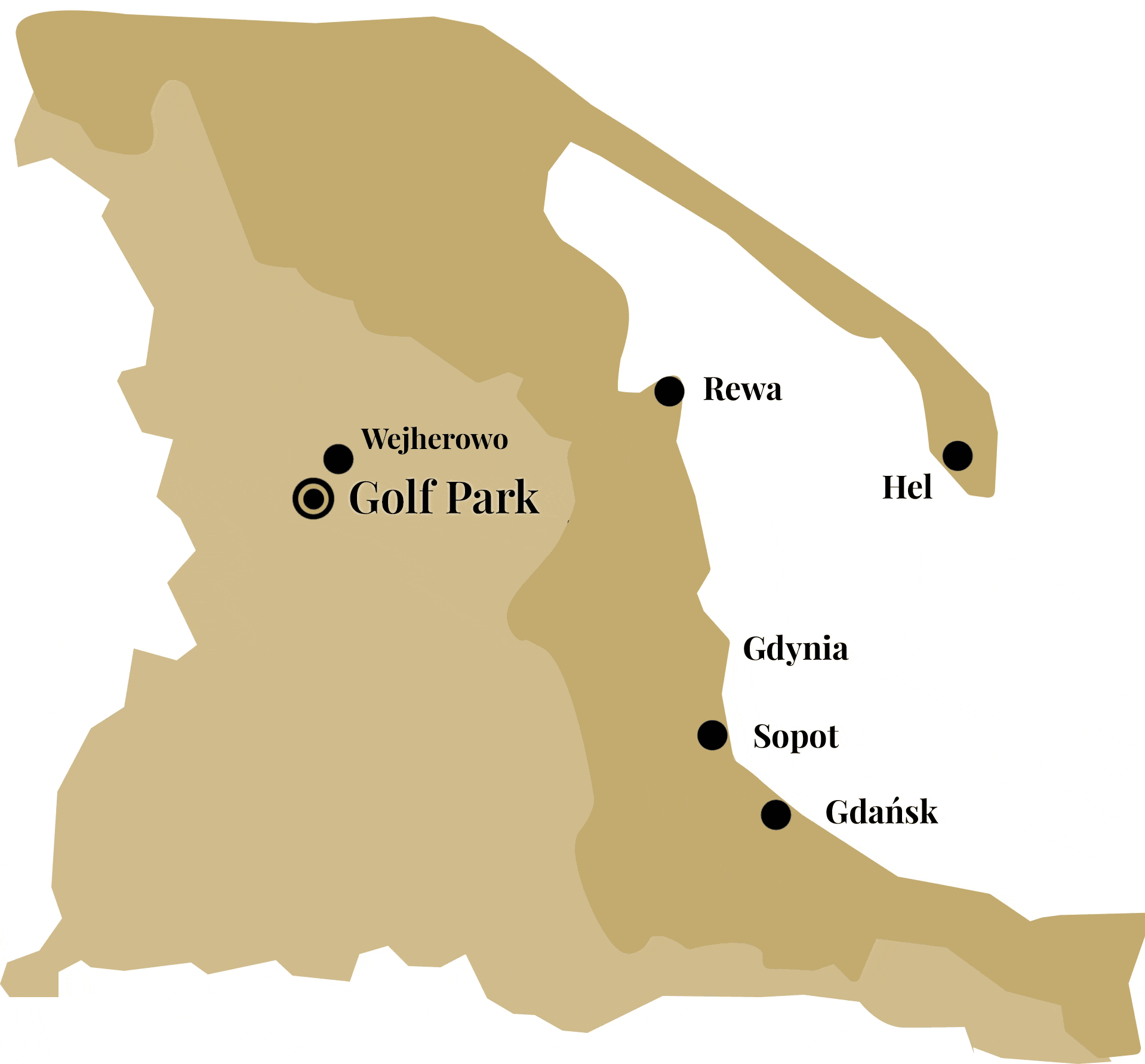 Mapa Golf Park